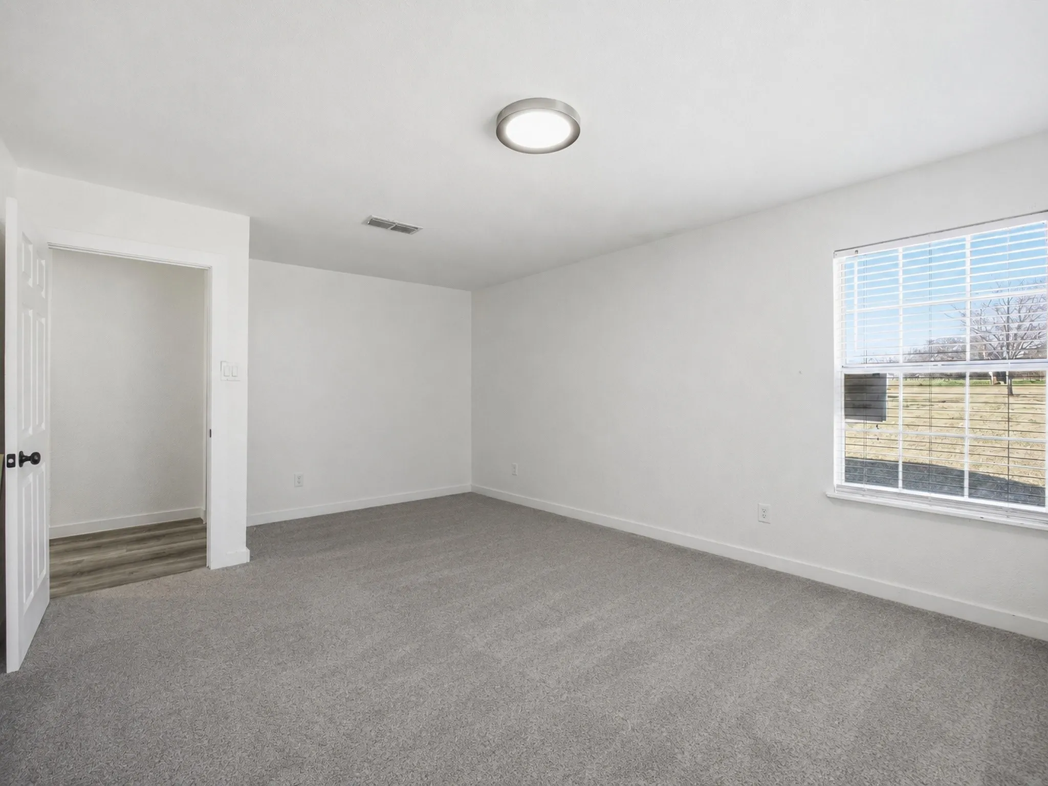 Virtually removed bedroom furniture