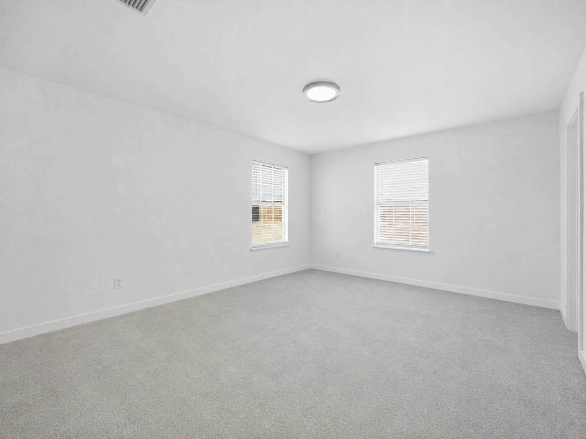 Virtually removed bedroom furniture
