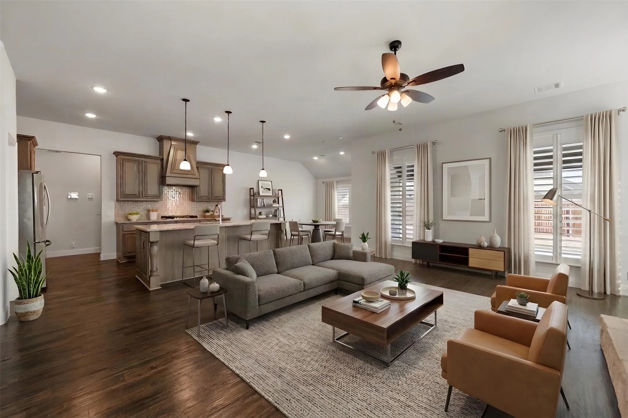 Open concept living. VIRTUALLY STAGED