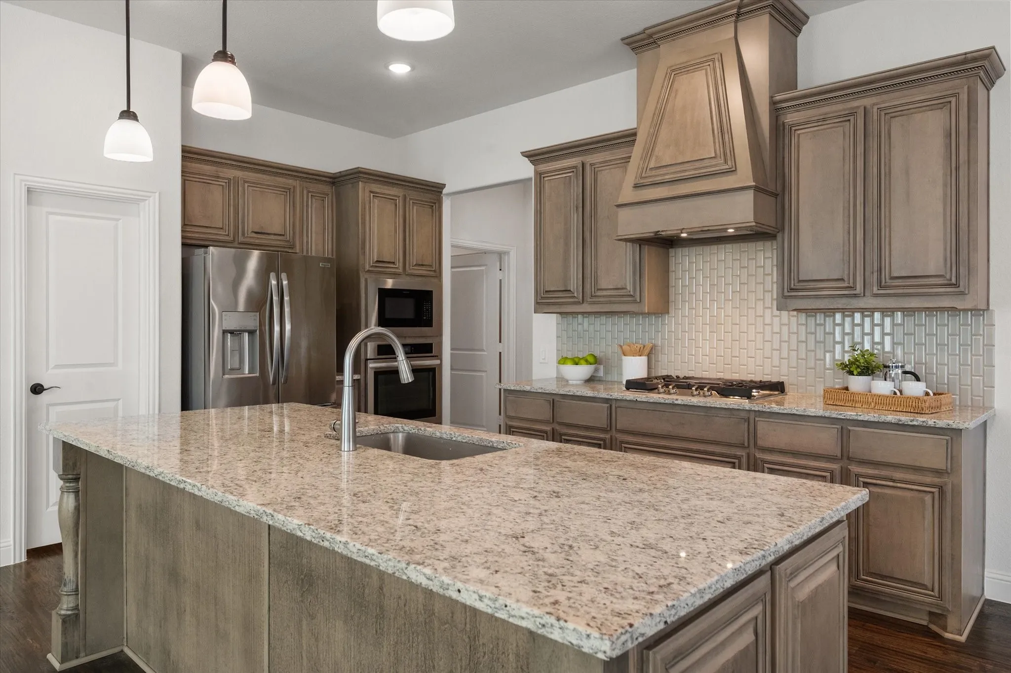 Kitchen island with additional work space