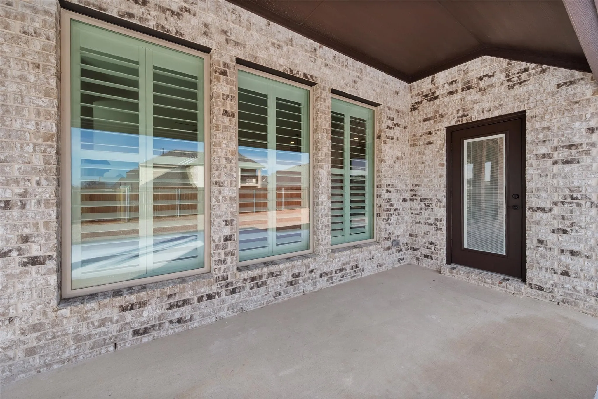 Covered back porch