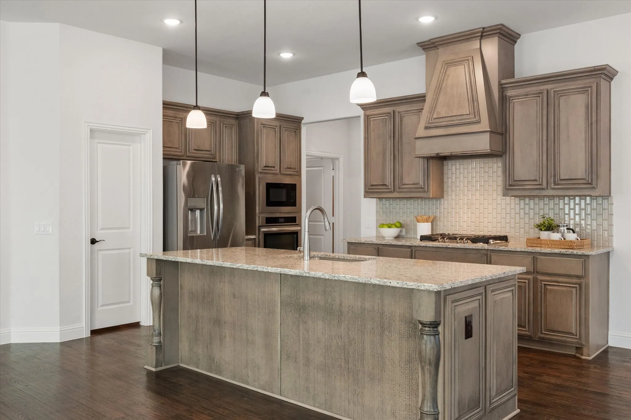 Beautiful kitchen with custom vent hood