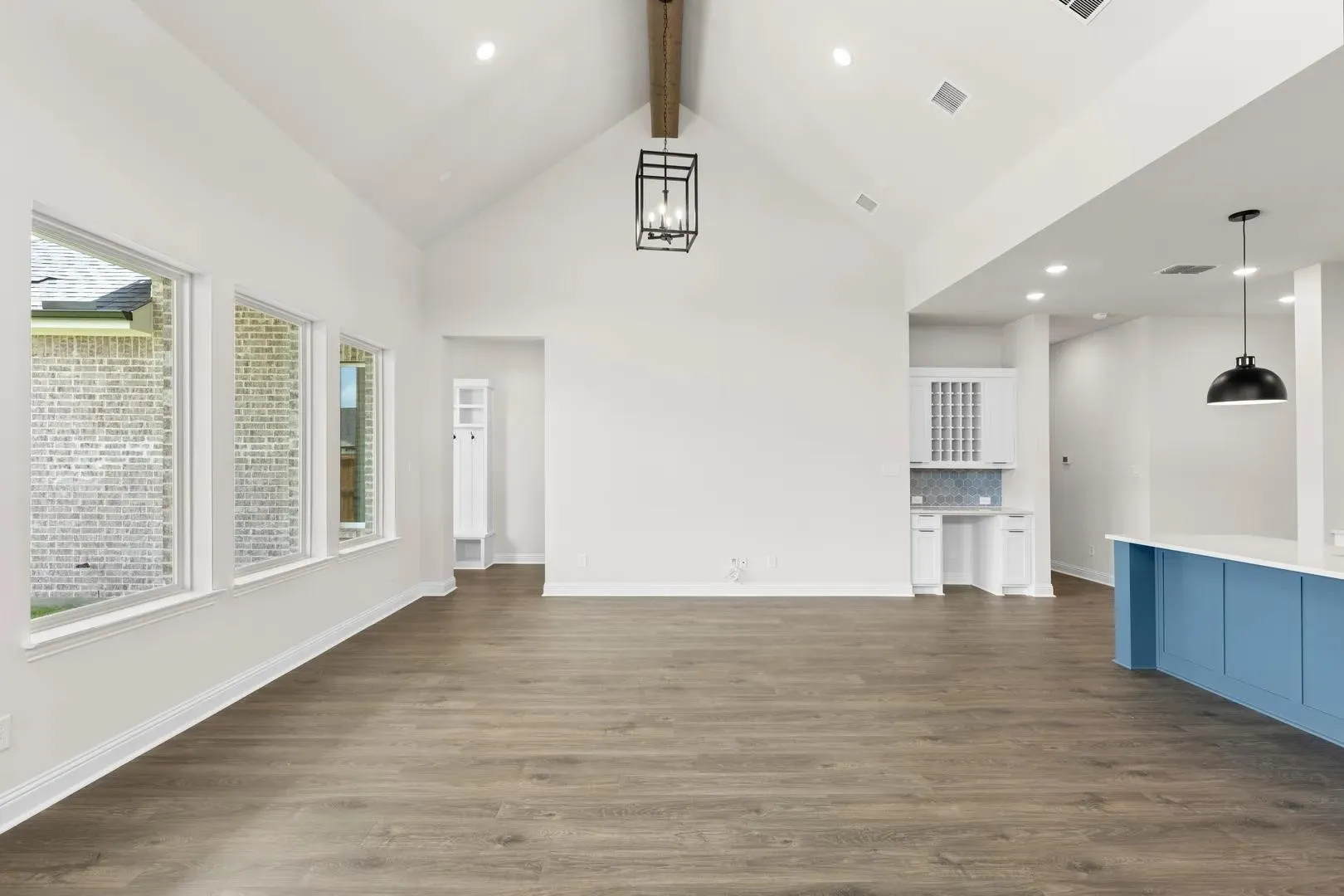 The Brenner Family Room and Dining Area