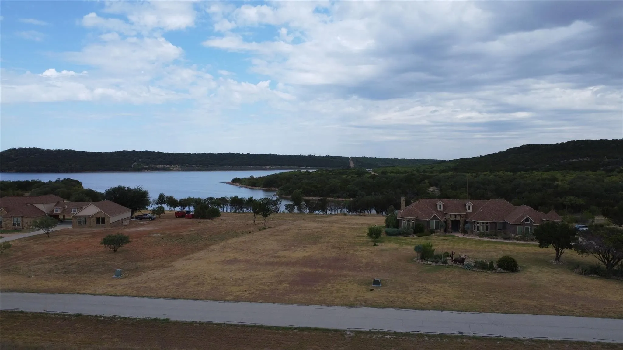 View across from build site
