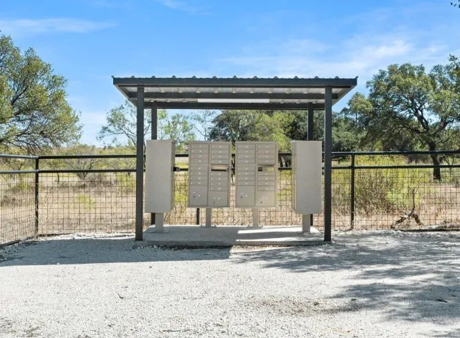 Surrounding community with mail boxes