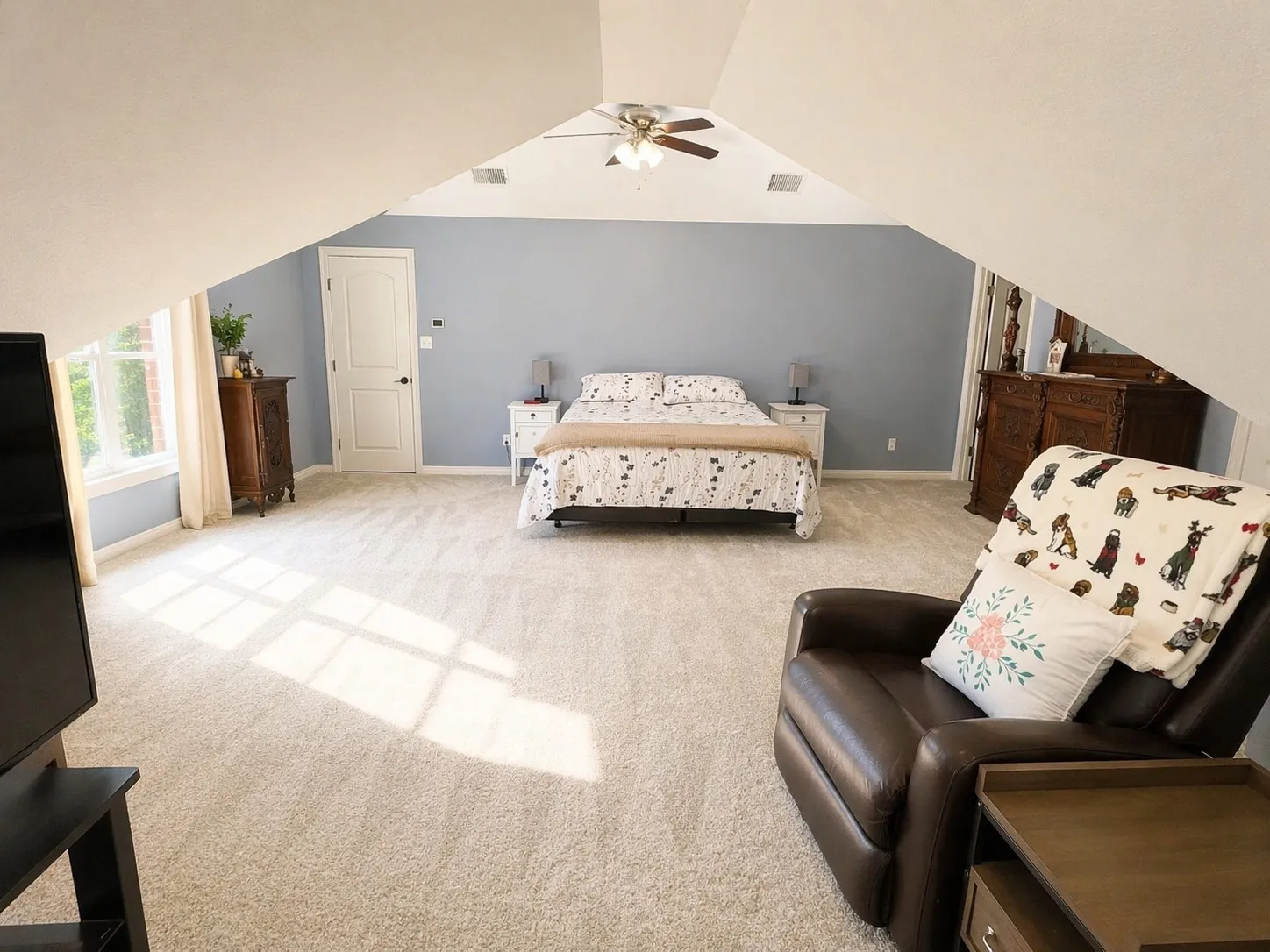 Secondary Bedroom #4 is upstairs with private full bath