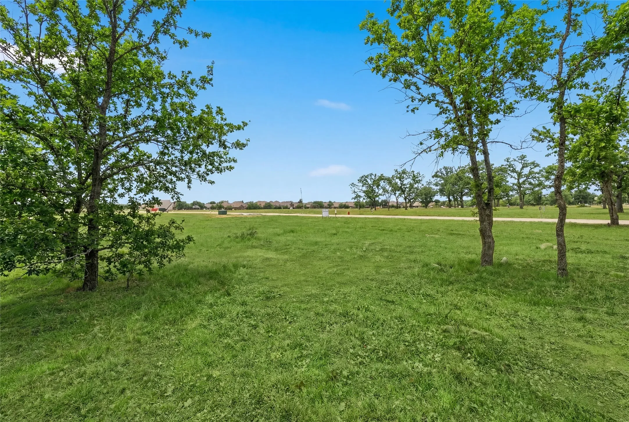 This is a photograph of Lot 4 Block G and was captured in February. It has been digitally enhanced to emphasize the presence of leaves and grass.