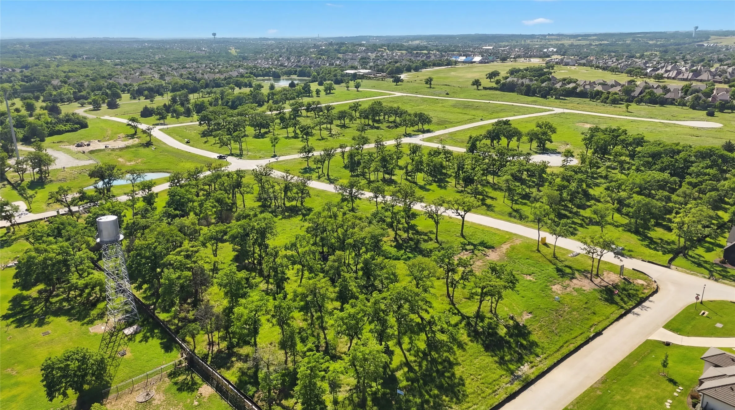 This is an aerial photograph and was captured in February. It has been digitally enhanced to emphasize the presence of leaves and grass.