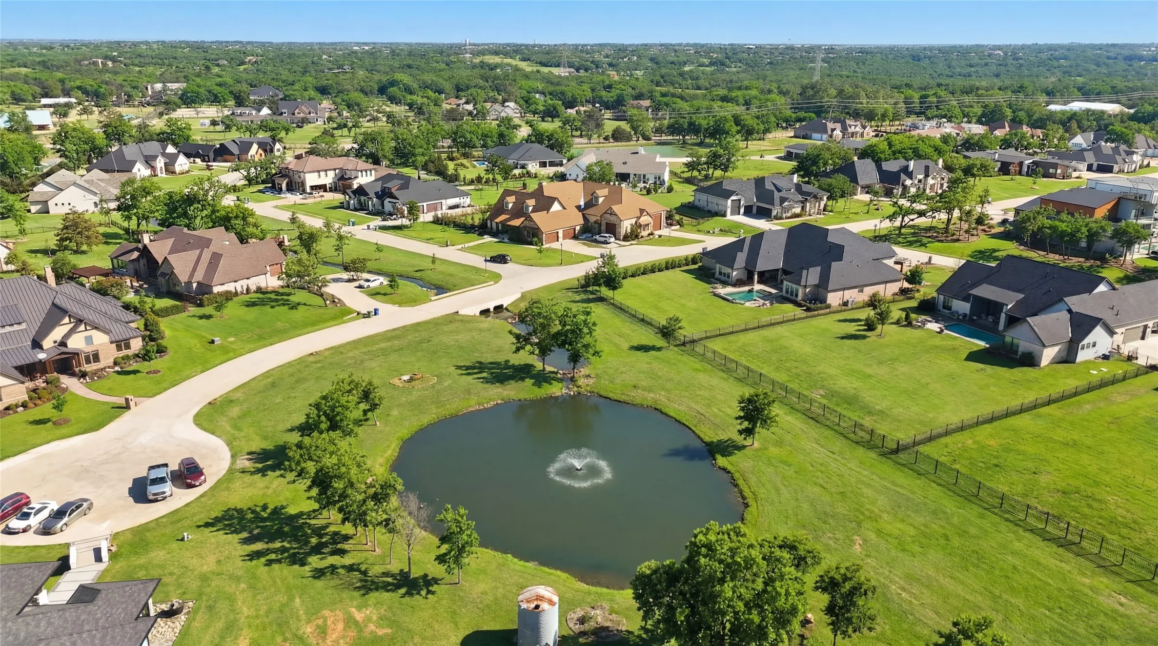 This is an aerial photograph and was captured in February. It has been digitally enhanced to emphasize the presence of leaves and grass.
