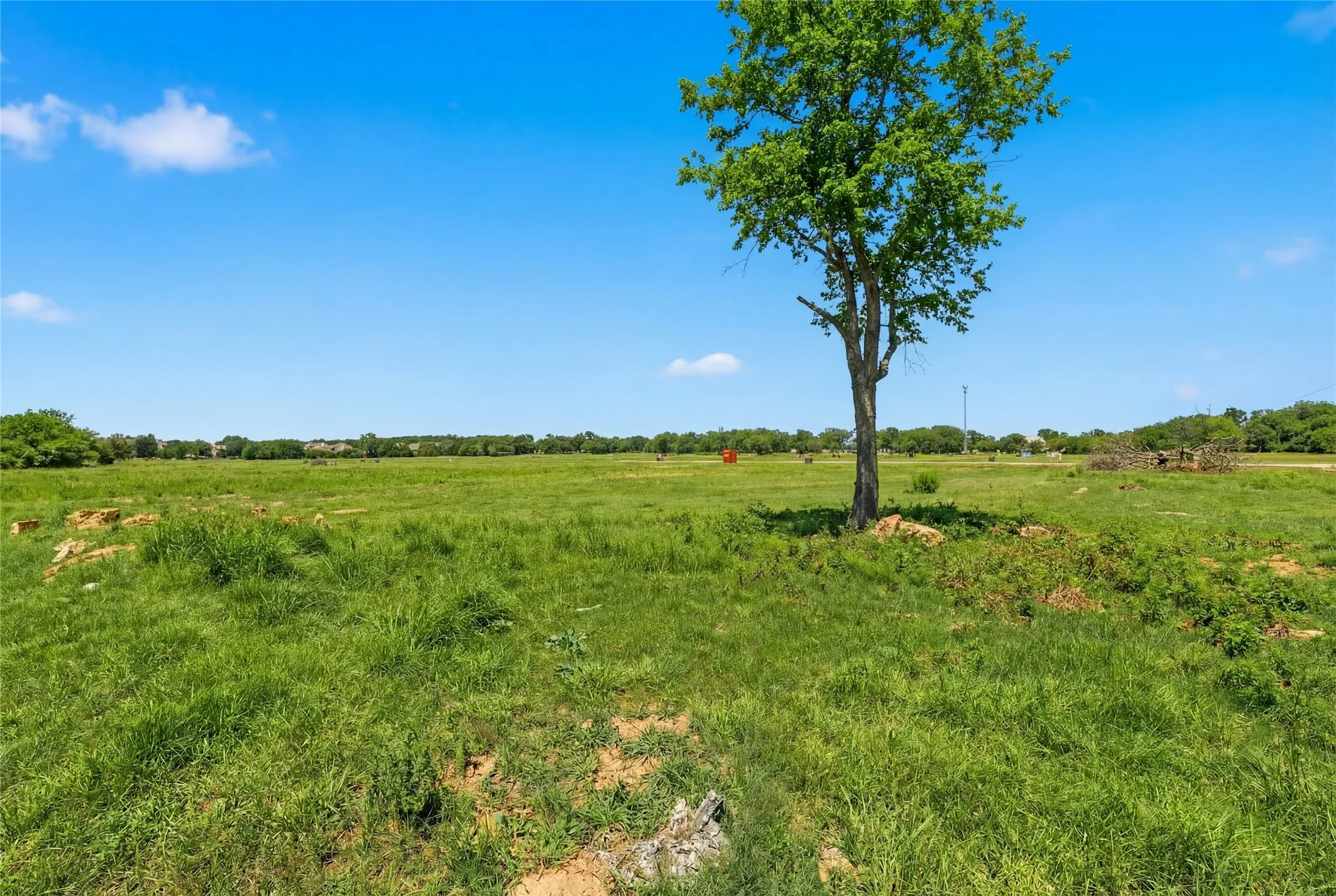 This is a photograph of Lot 2 Block H and was captured in February. It has been digitally enhanced to emphasize the presence of leaves and grass.