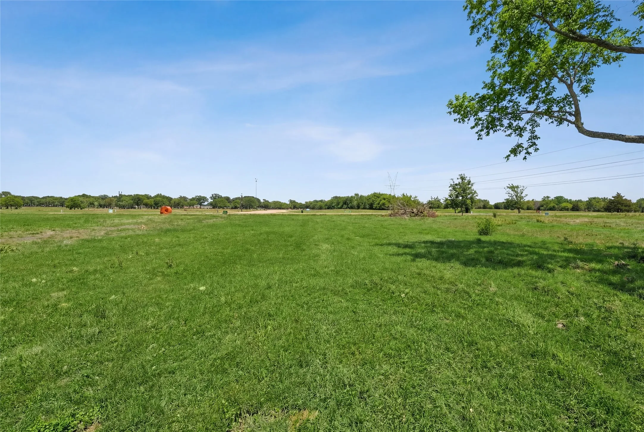 This is a photograph of Lot 2 Block H and was captured in February. It has been digitally enhanced to emphasize the presence of leaves and grass.