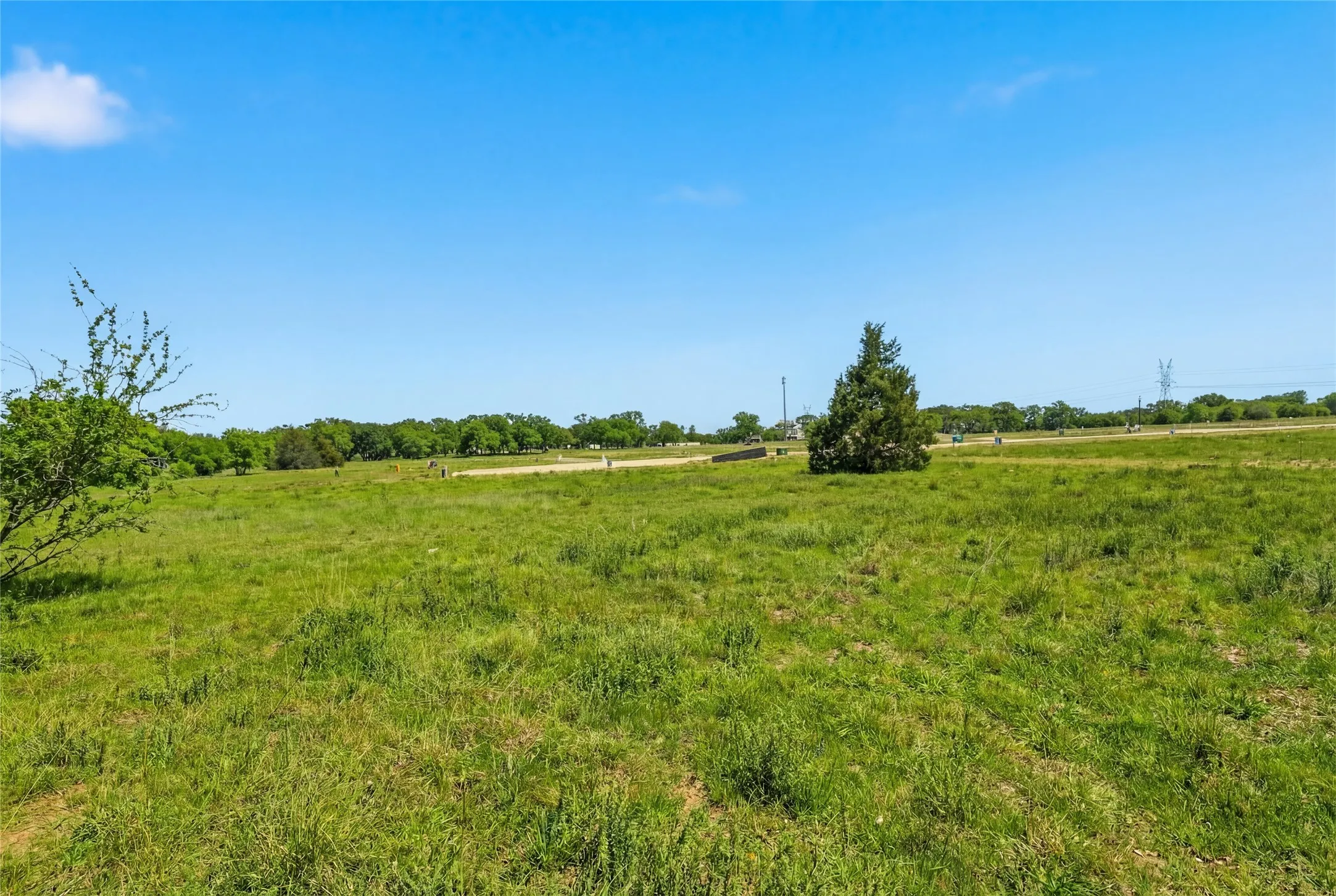 This is a photograph of Lot 8 Block H and was captured in February. It has been digitally enhanced to emphasize the presence of leaves and grass.