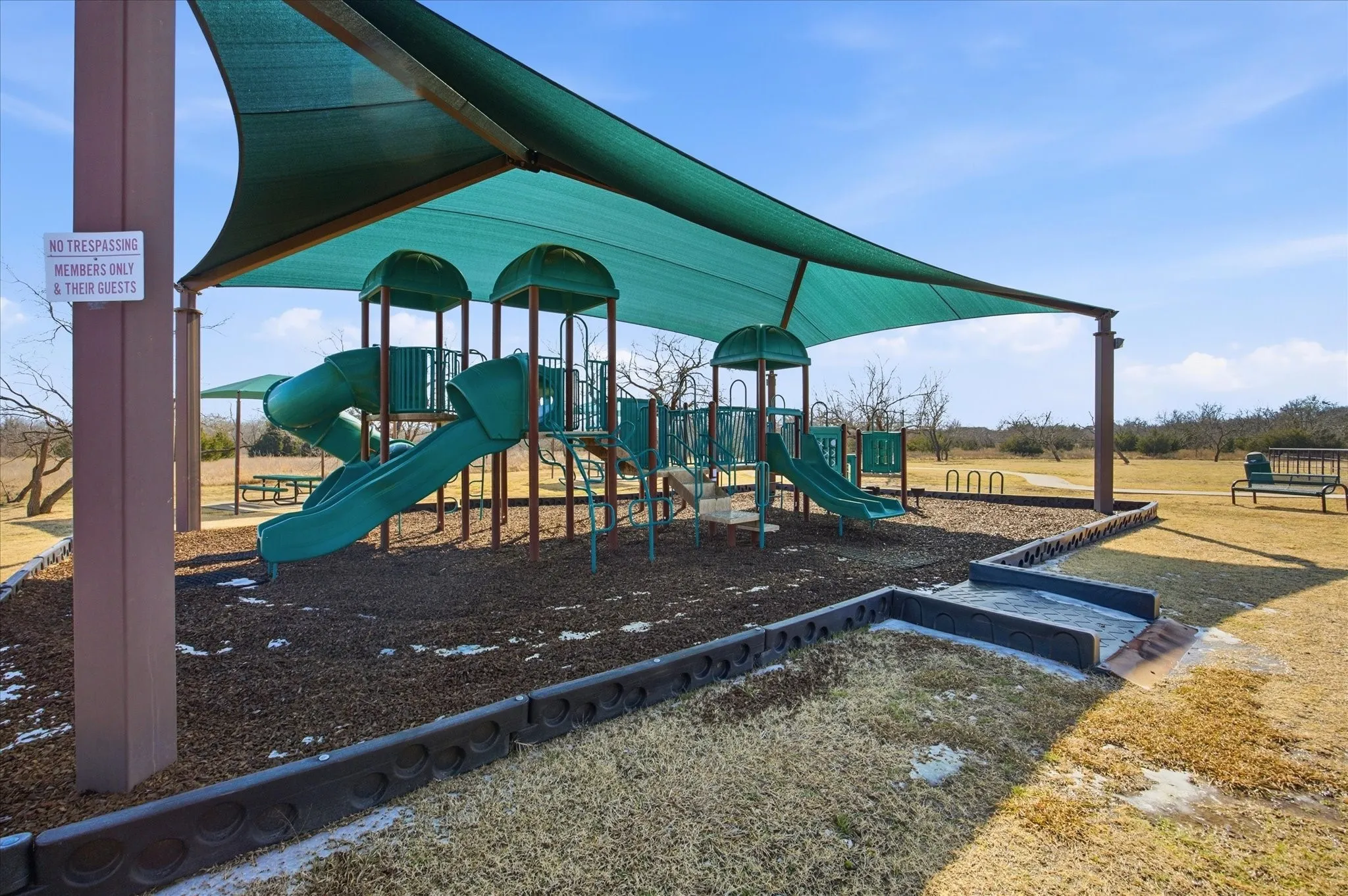 View of community playground
