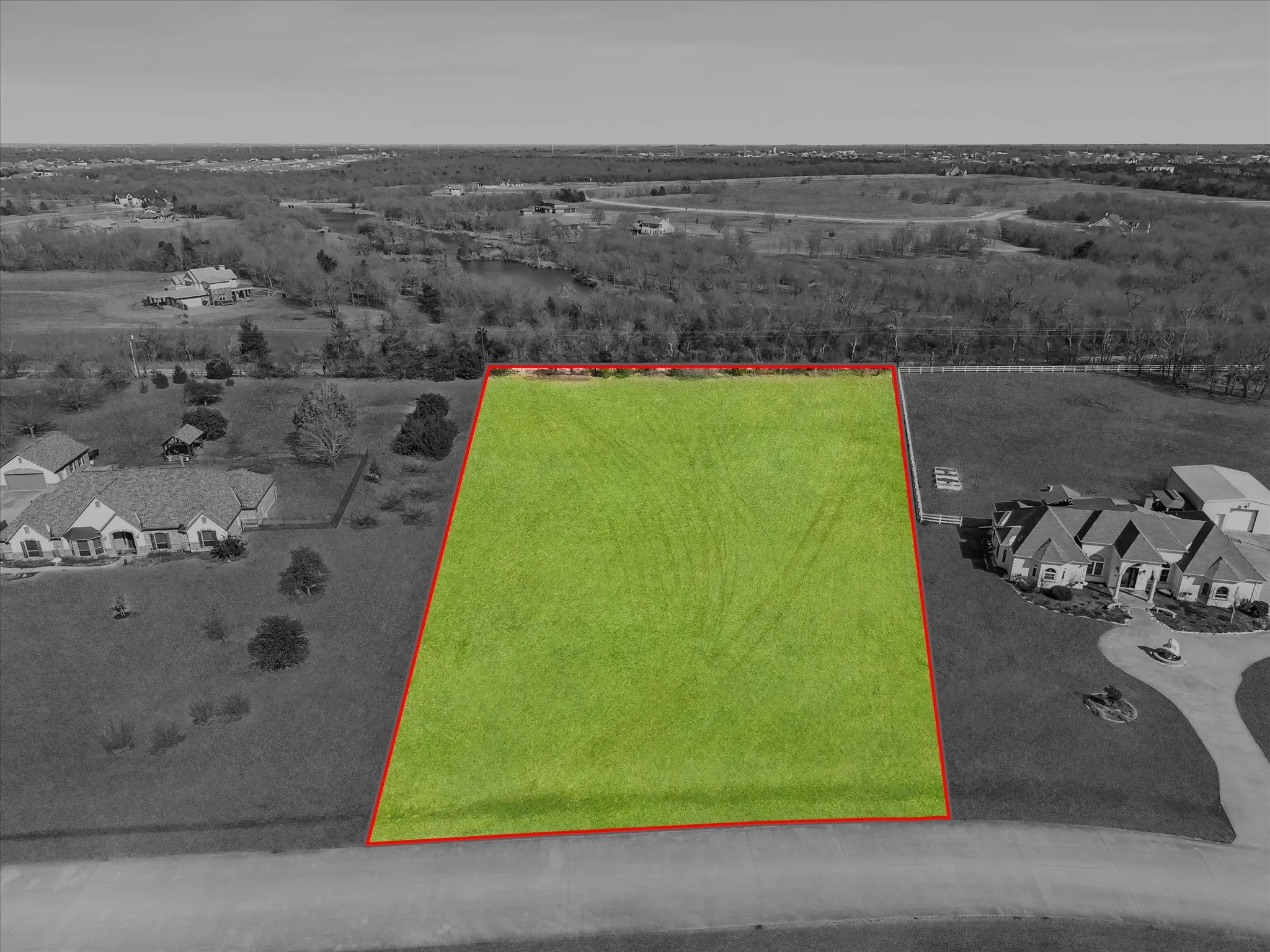 Rough estimate of lot lines