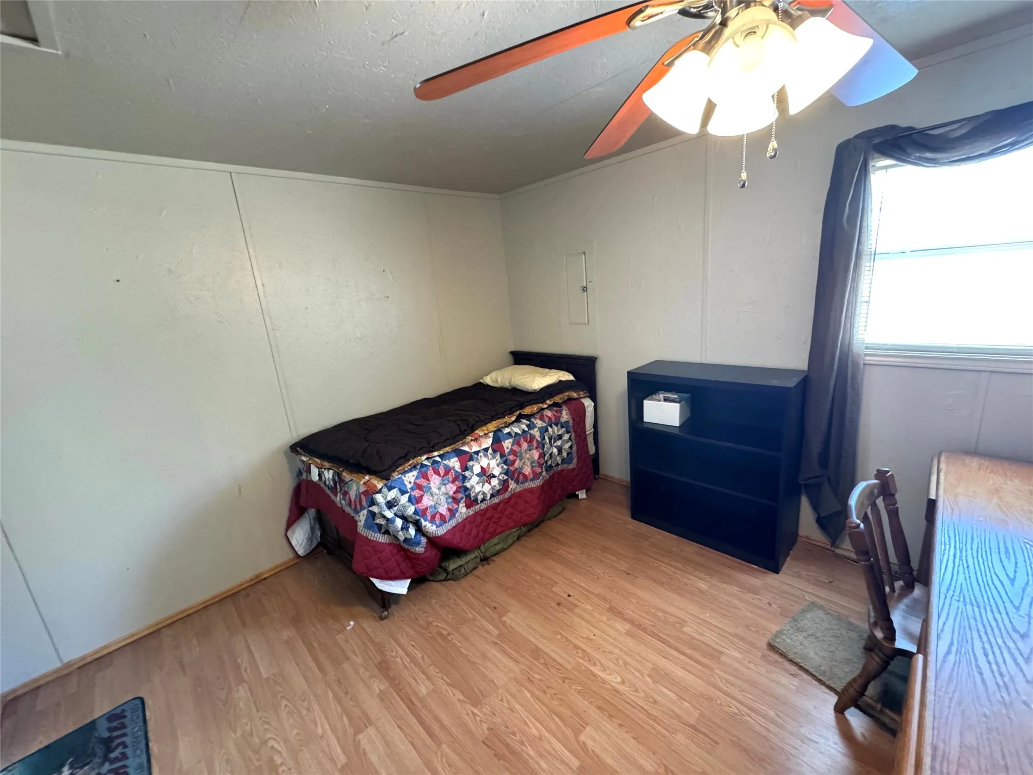 Bonus room built out of garage area. No heat or air.