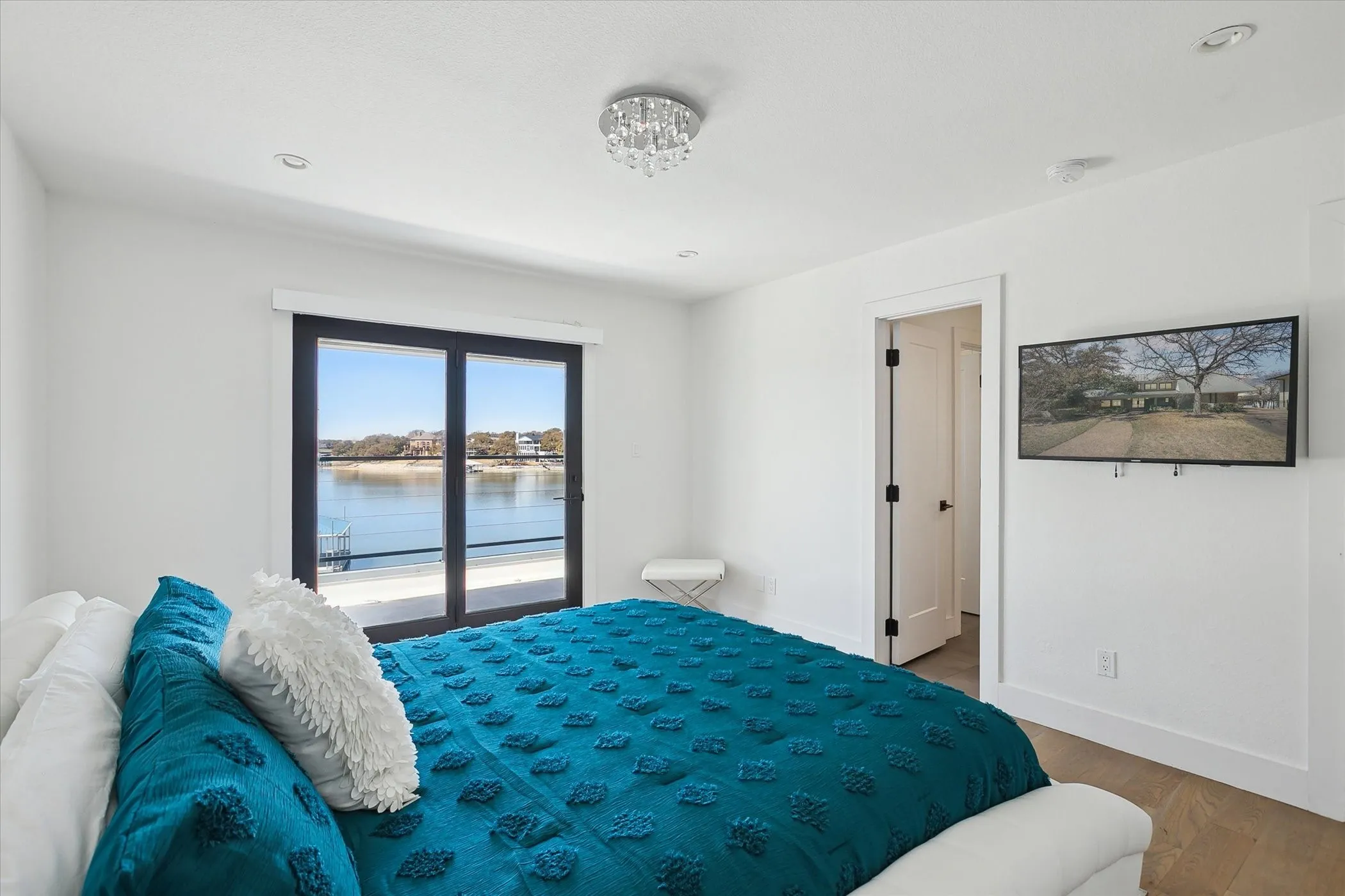 Third bedroom with gorgeous views,  access to balcony and access to Jack N Jill Bathroom.