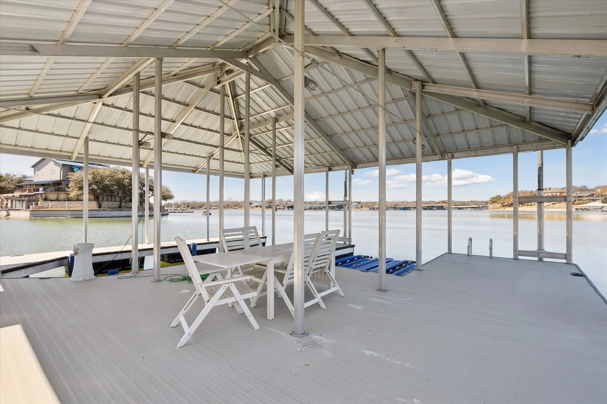 Boat dock.