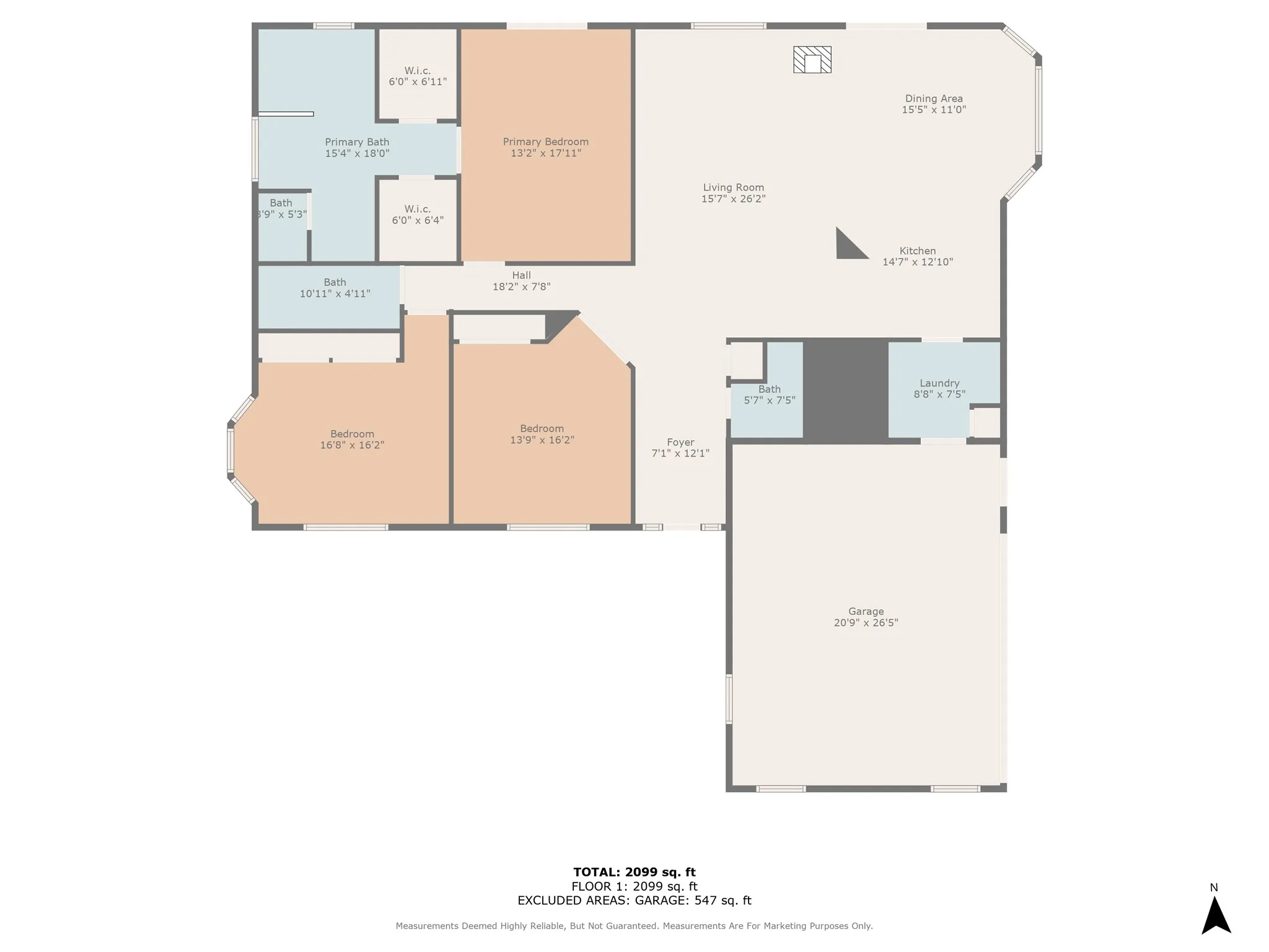 Floor plan of the main house