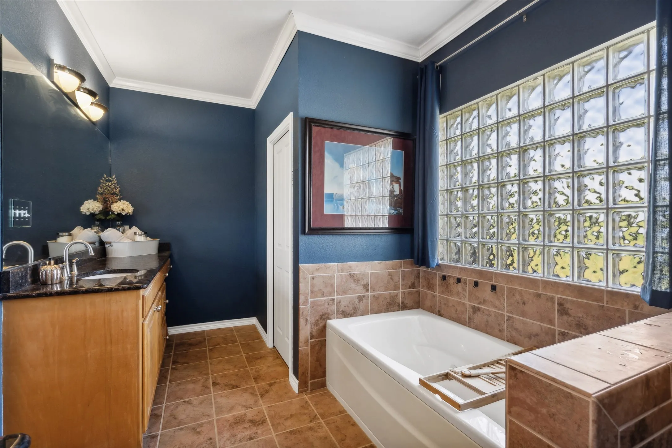 The primary ensuite bathroom