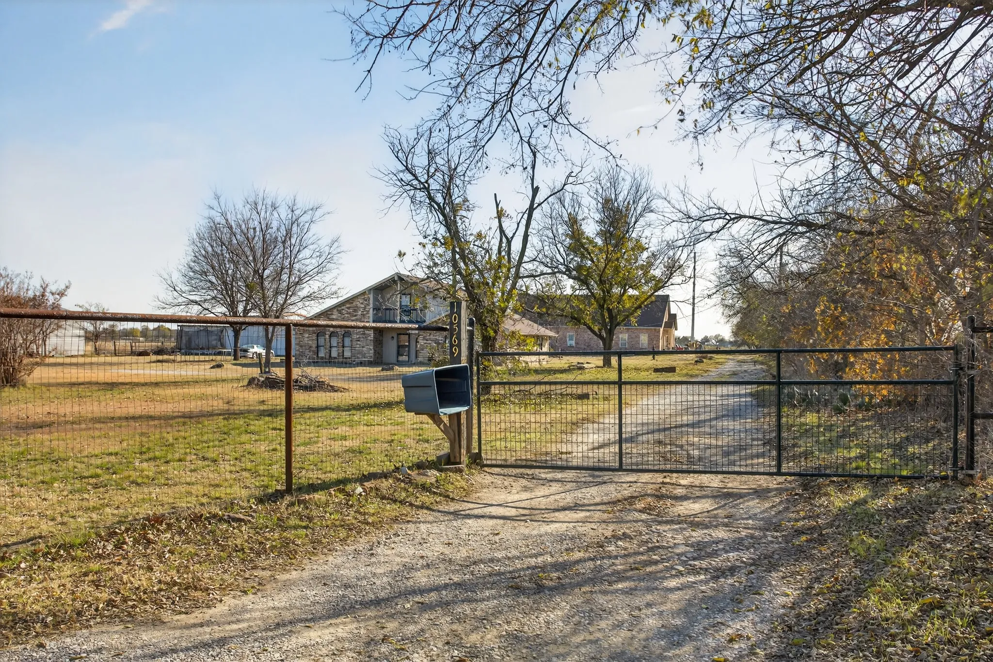 Gate entrance to the property.