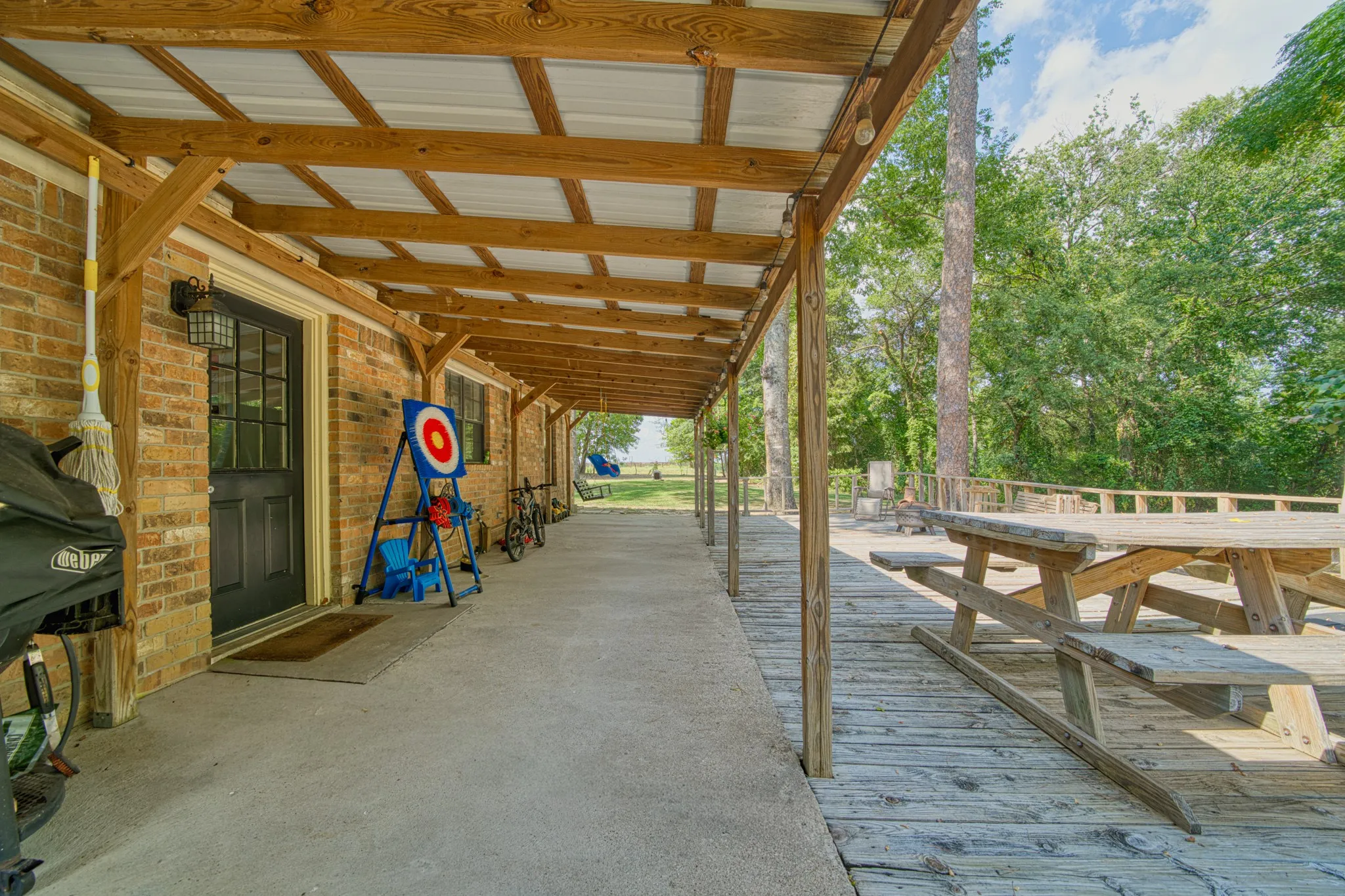 Large back porch
