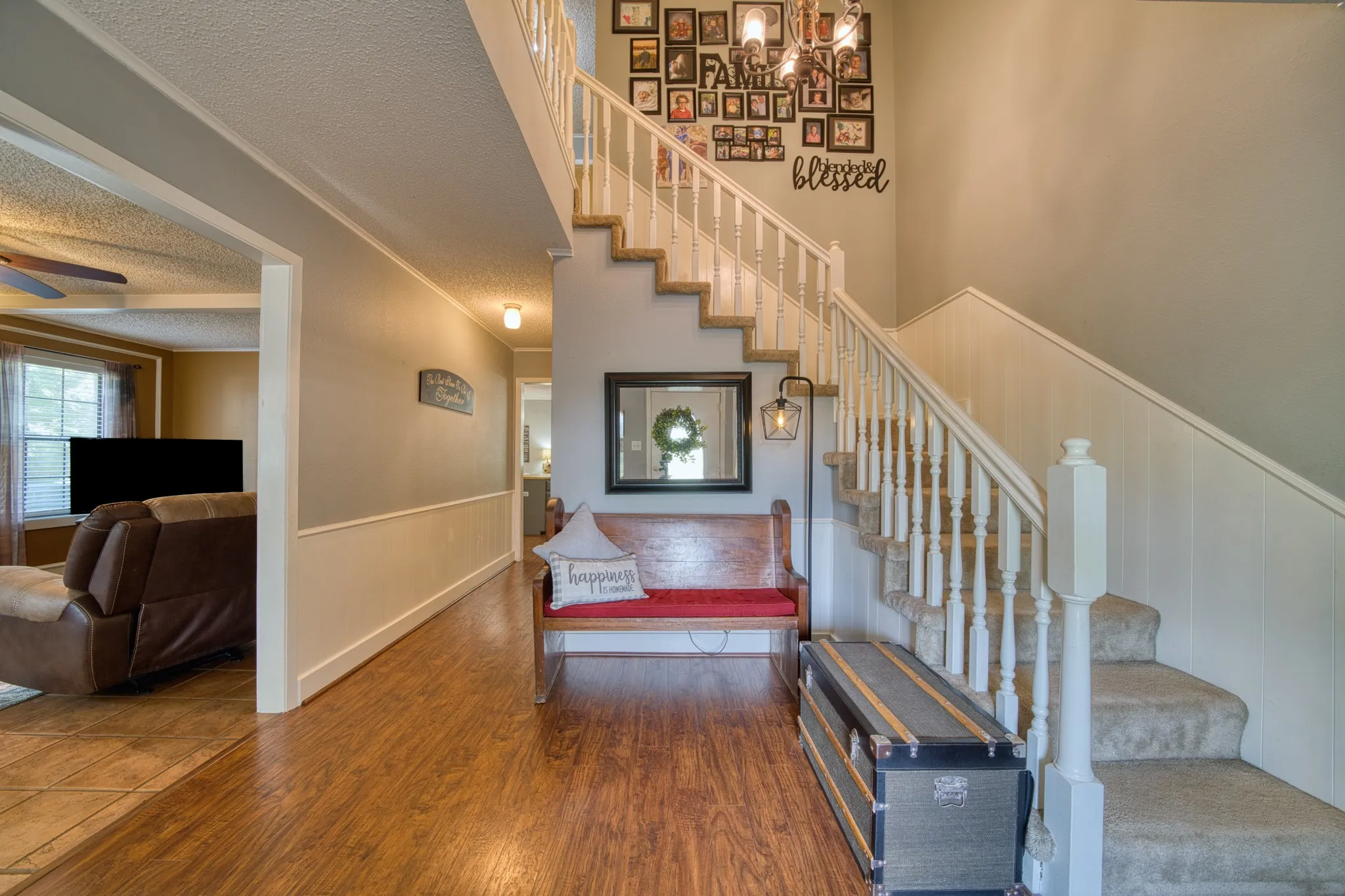 Open entry with natural light