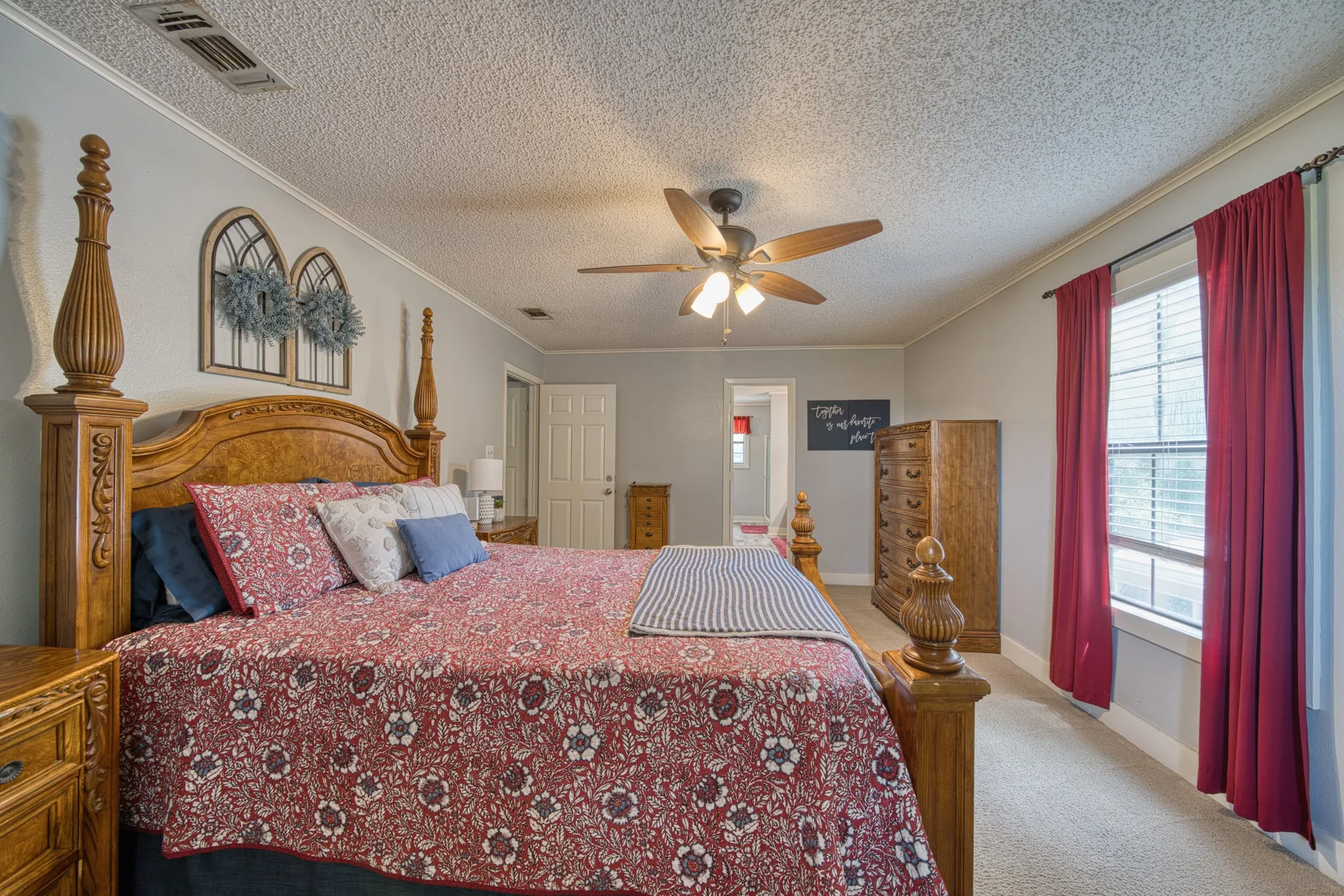 Primary ensuite with privacy from other rooms