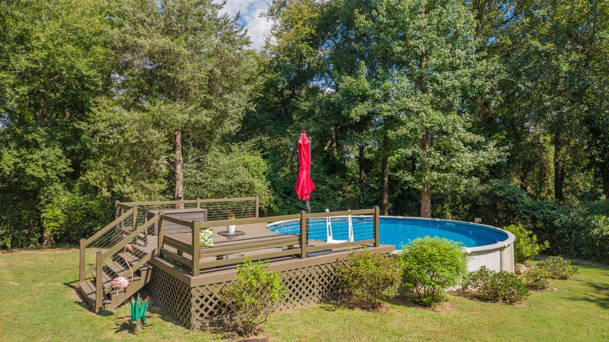 Turquoise waters in well-maintained pool