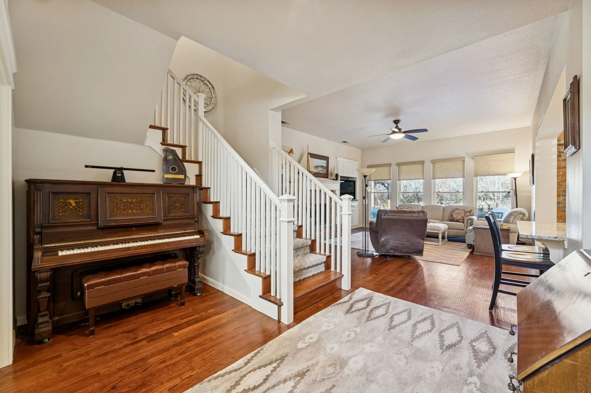 Niche off of entry. Great place for a piano or a desk or just entry table with decor