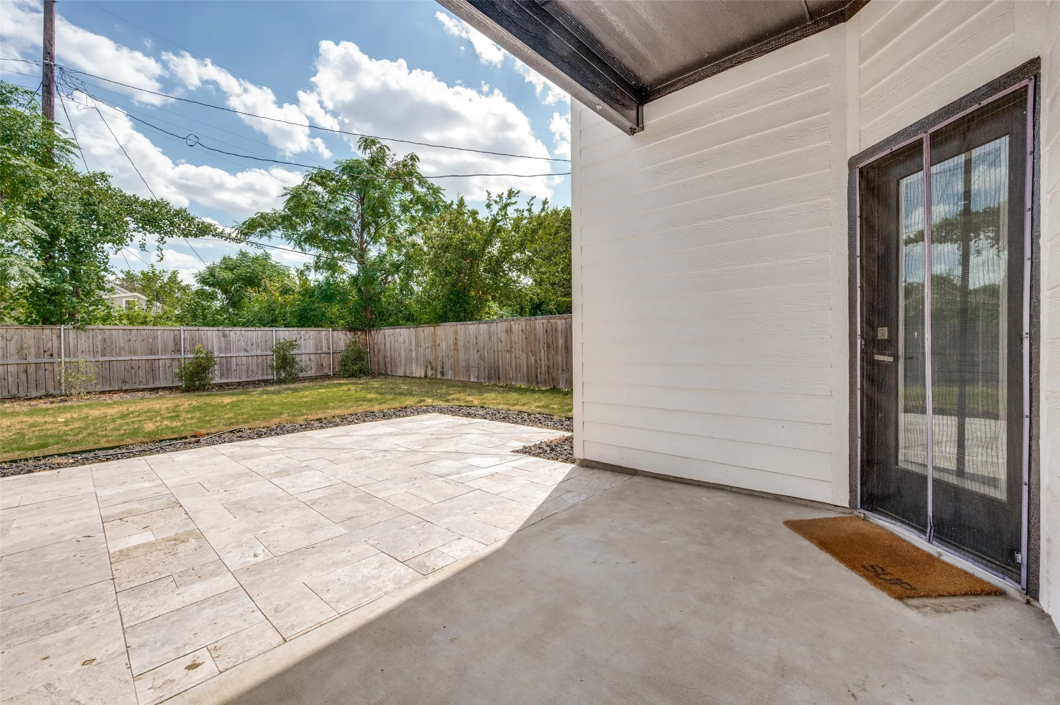 Covered back patio