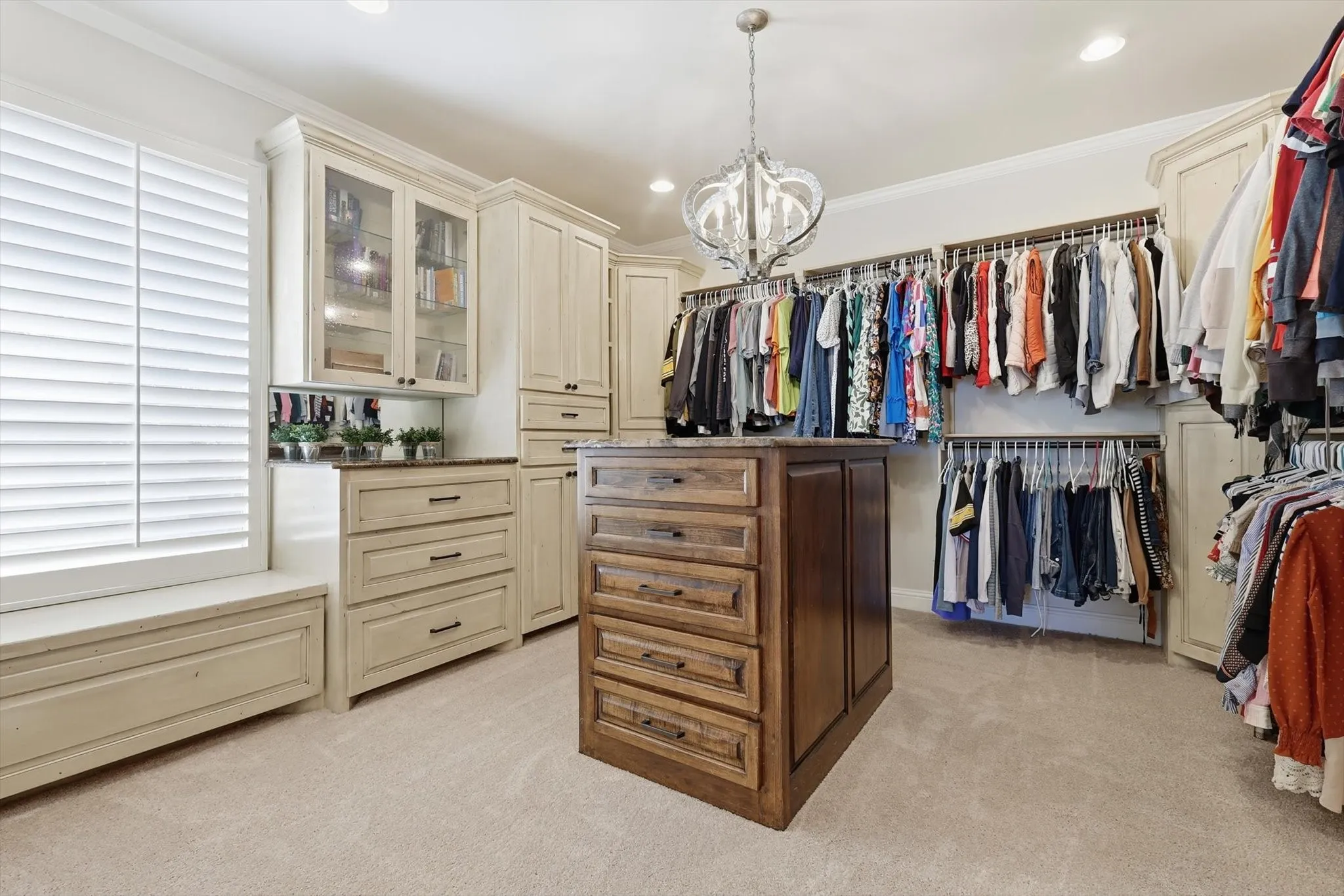 Downstairs Primary Bedroom 13x13 walk-in closet