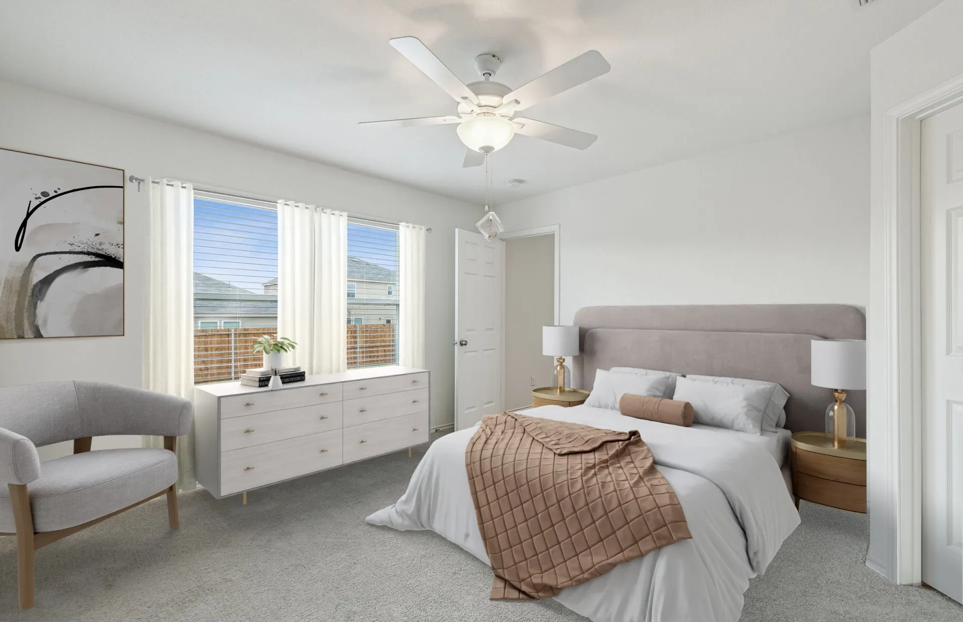 Spacious owner's suite with private bath *Model Representation*