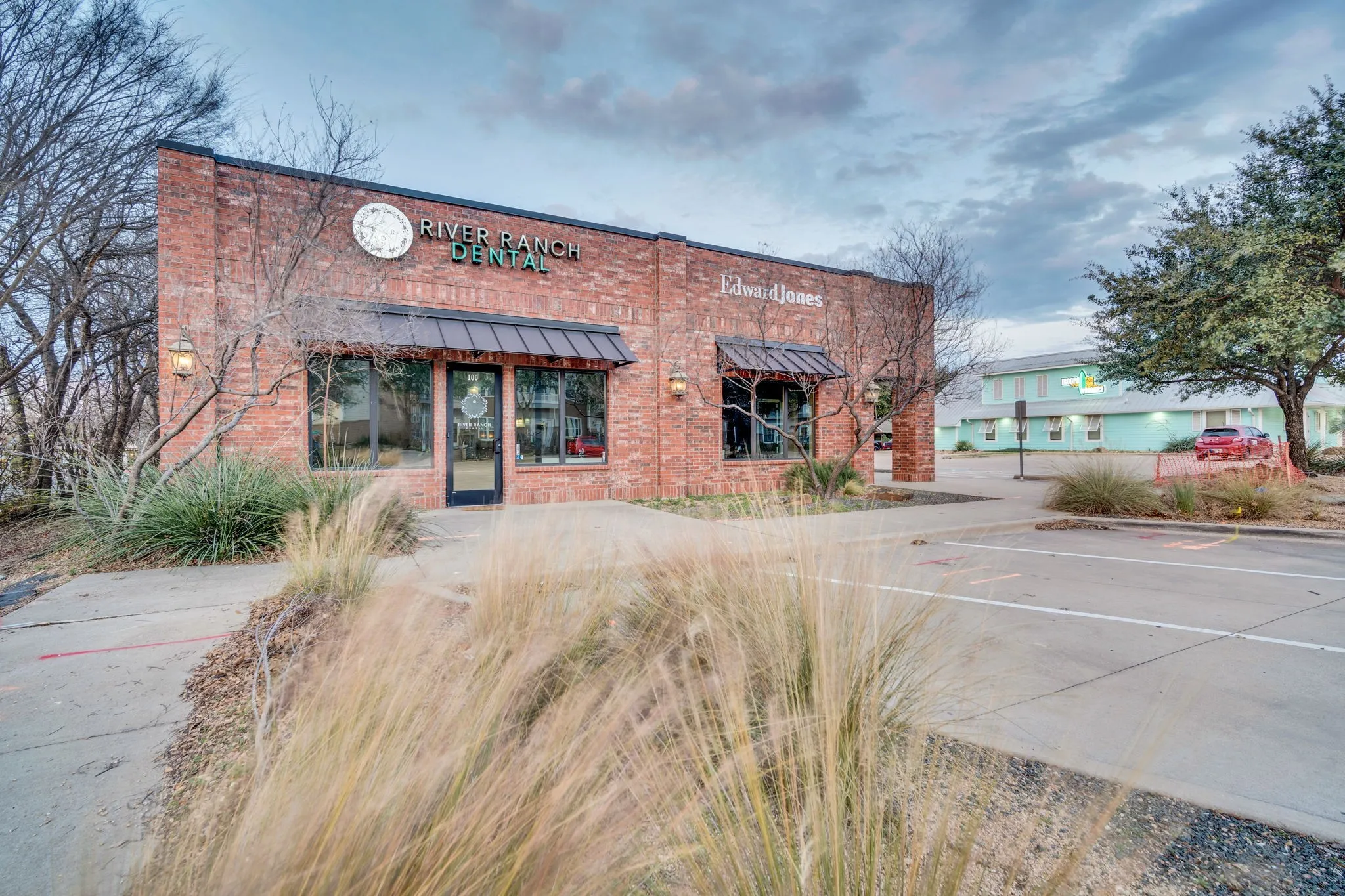 Attractive front elevation with distinctive signage space, ideal for building brand visibility.
