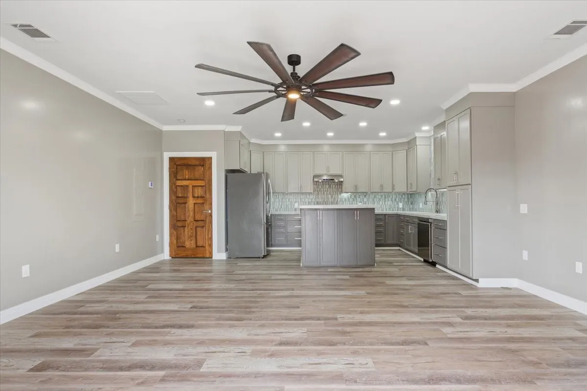 Kitchen and living room