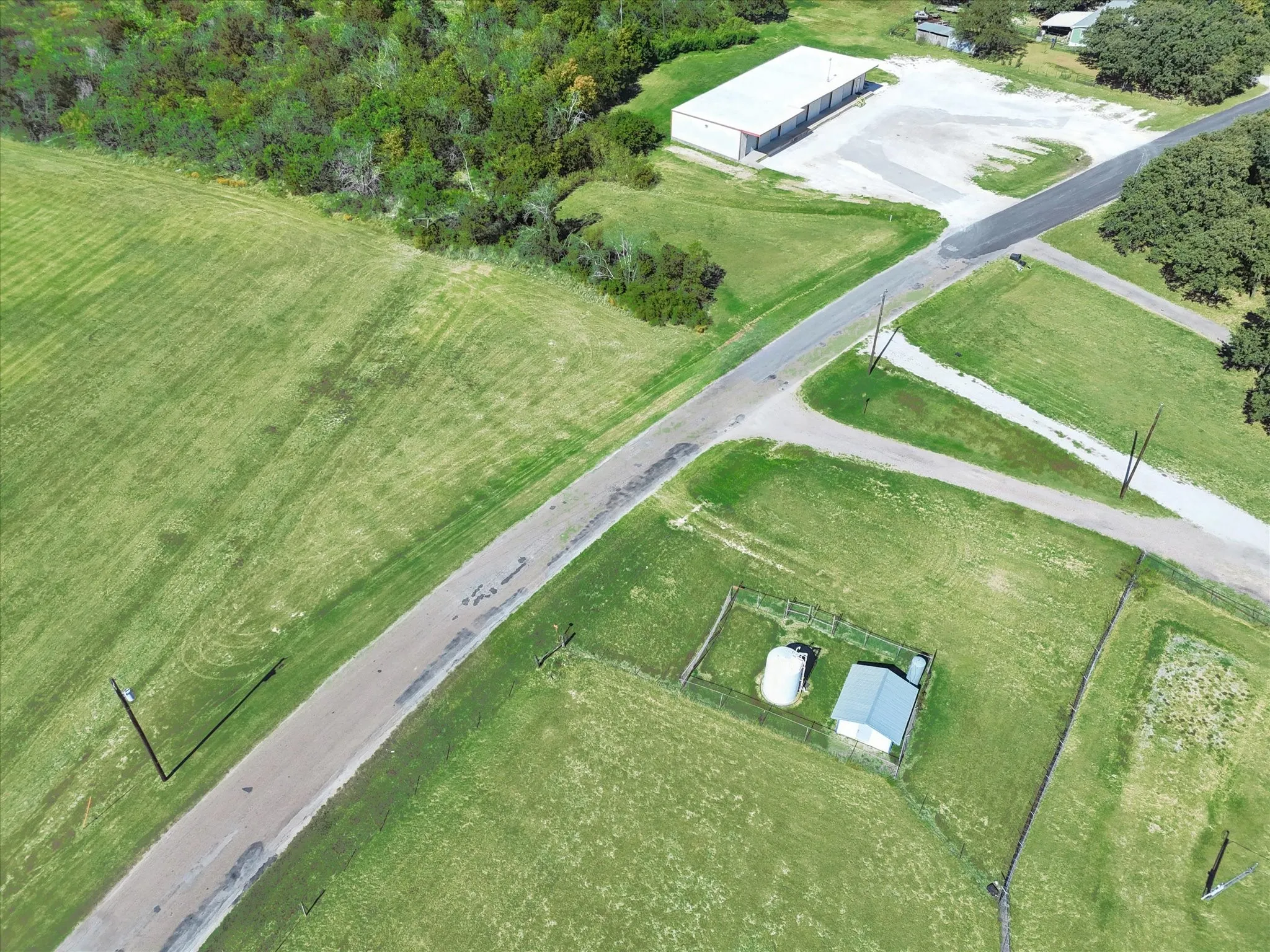 Drone / aerial view with a rural view