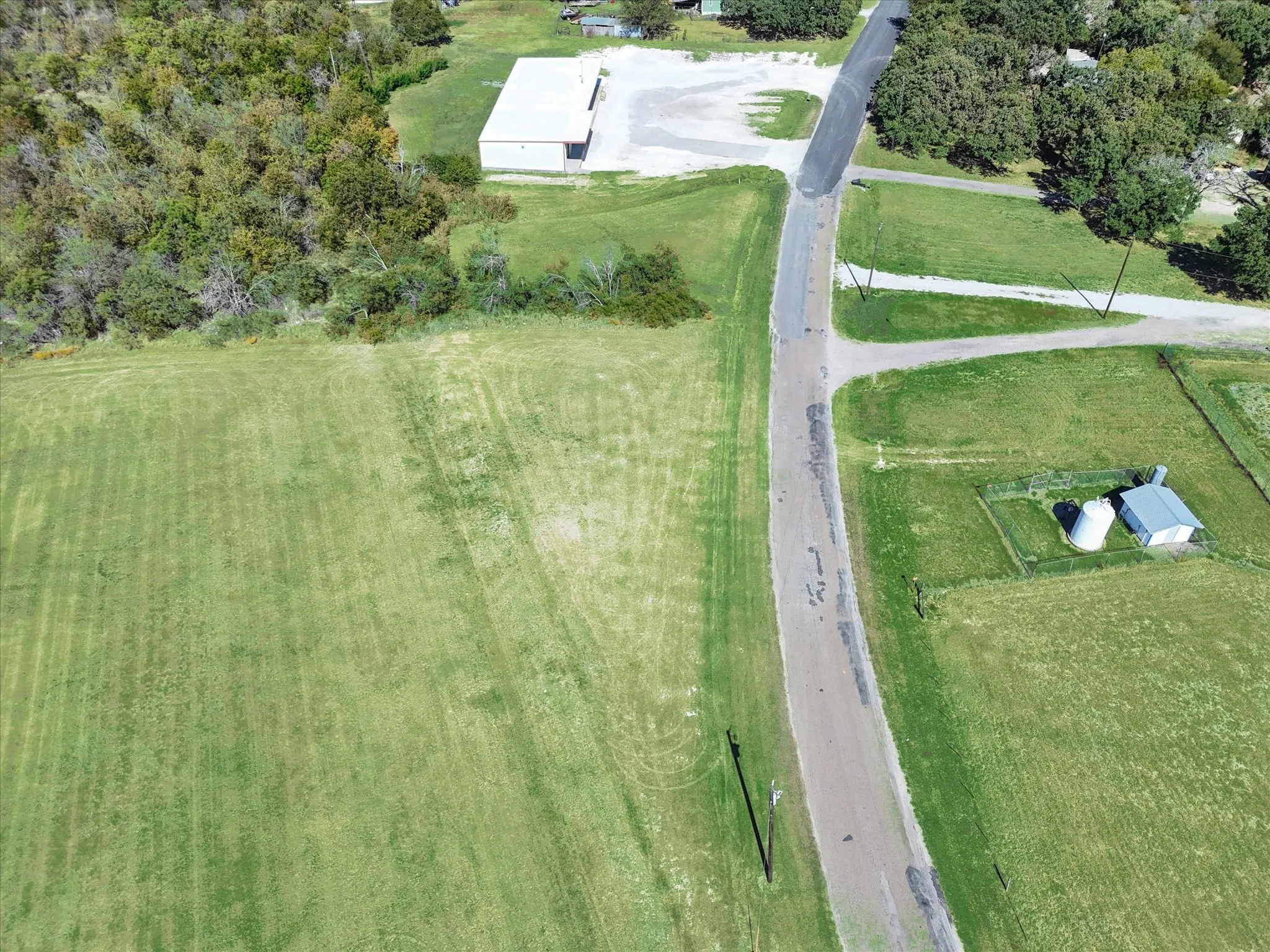 Drone / aerial view with a rural view