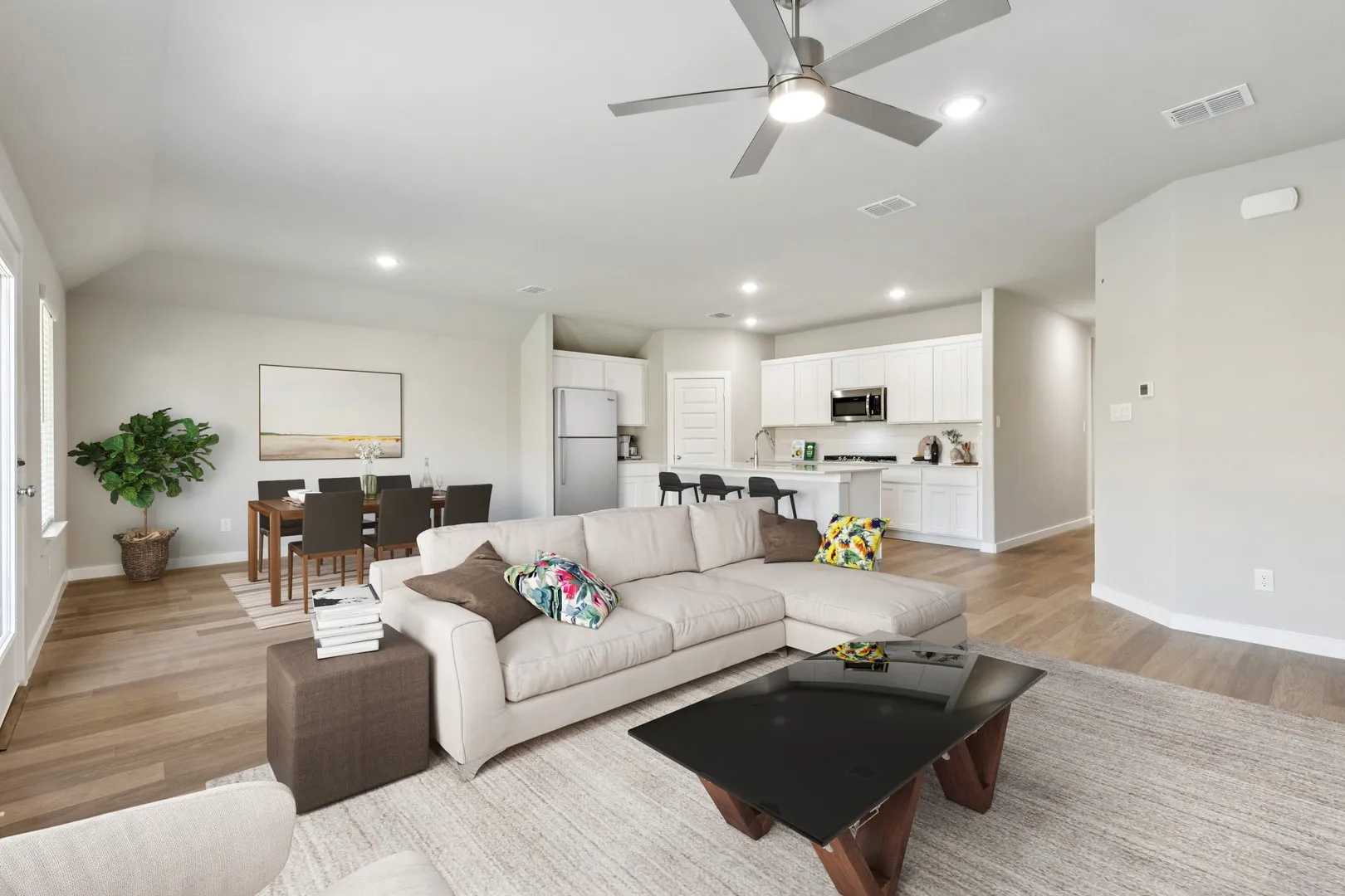 Open Floor Plan in the Emmy II home plan by Trophy Signature Homes - REPRESENTATIVE PHOTO
