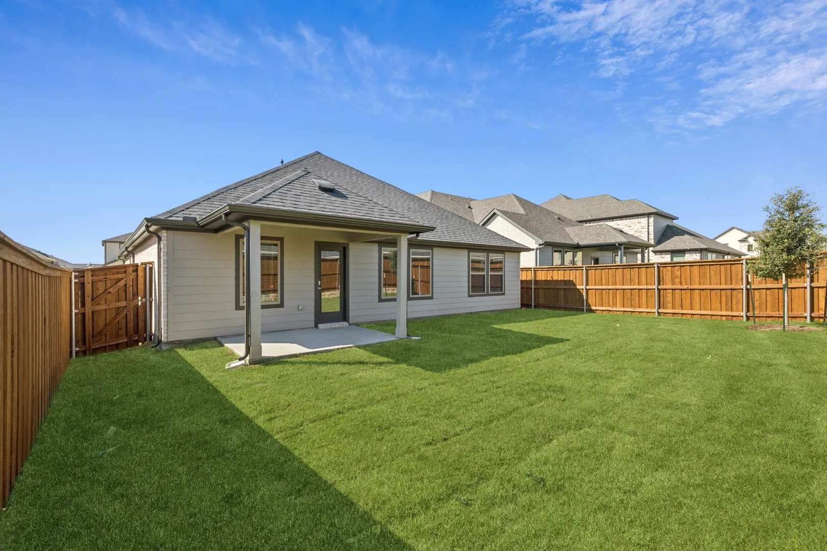 Patio in the Emmy II home plan by Trophy Signature Homes - REPRESENTATIVE PHOTO
