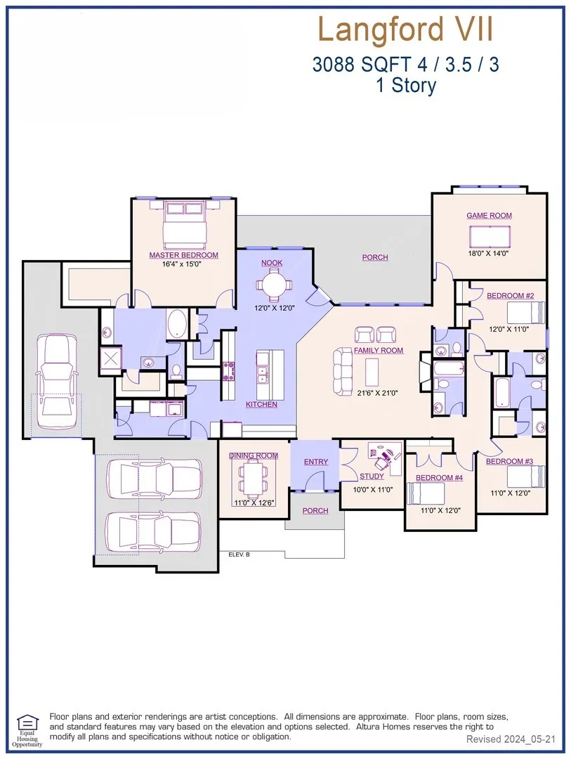 Langford 7 Floorplan - Representative