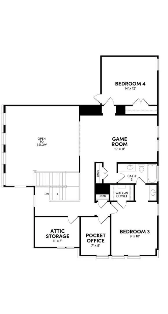 Brookfield Residential - Elmhurst Floorplan - Modern Prairie