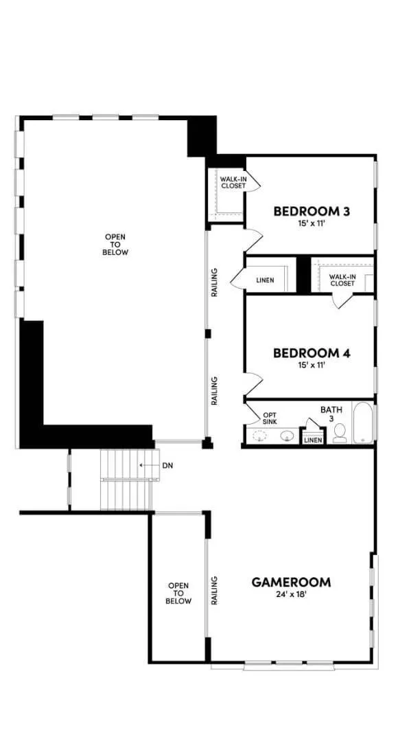 Brookfield Residential - Denison Floorplan - Modern Prairie