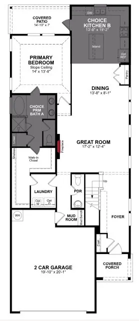 Beazer Homes Churchill Lantana Floorplan.