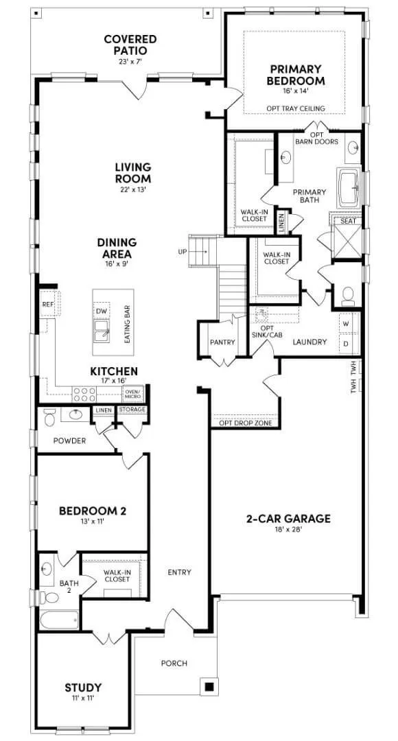 Brookfield Residential - Woodbury Floorplan - Modern European