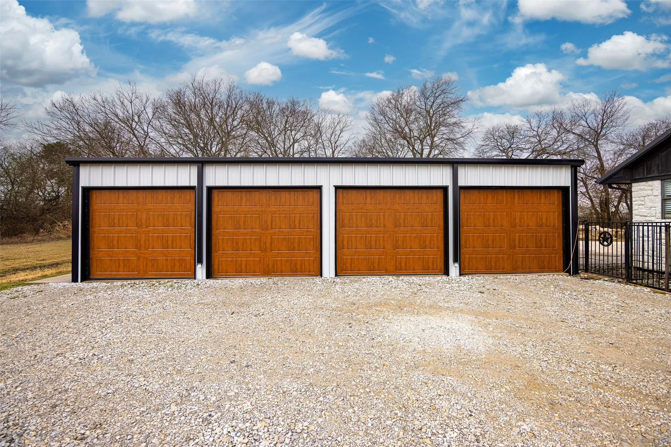 4 car detached garage with storage