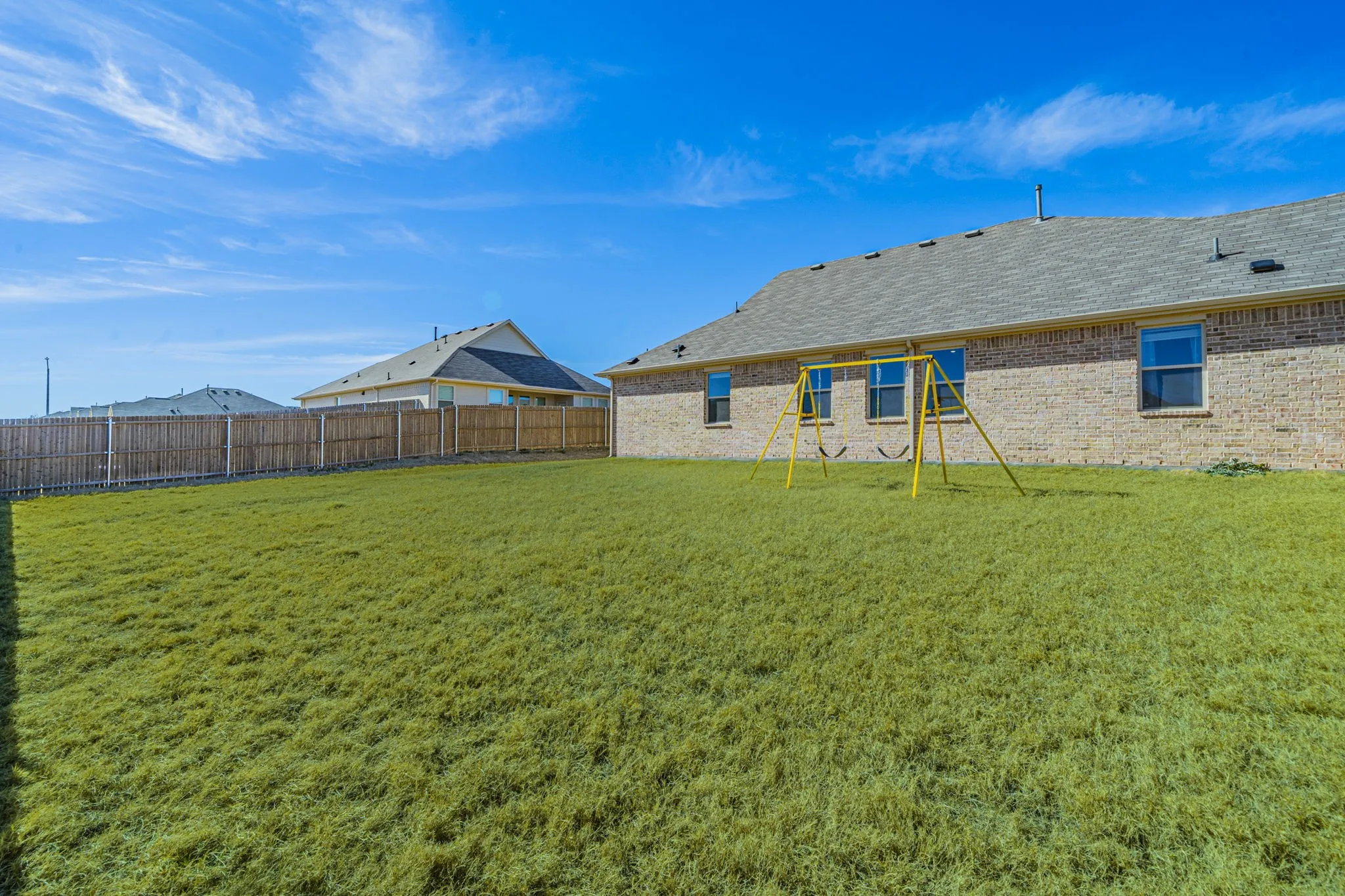 Extra-large back yard