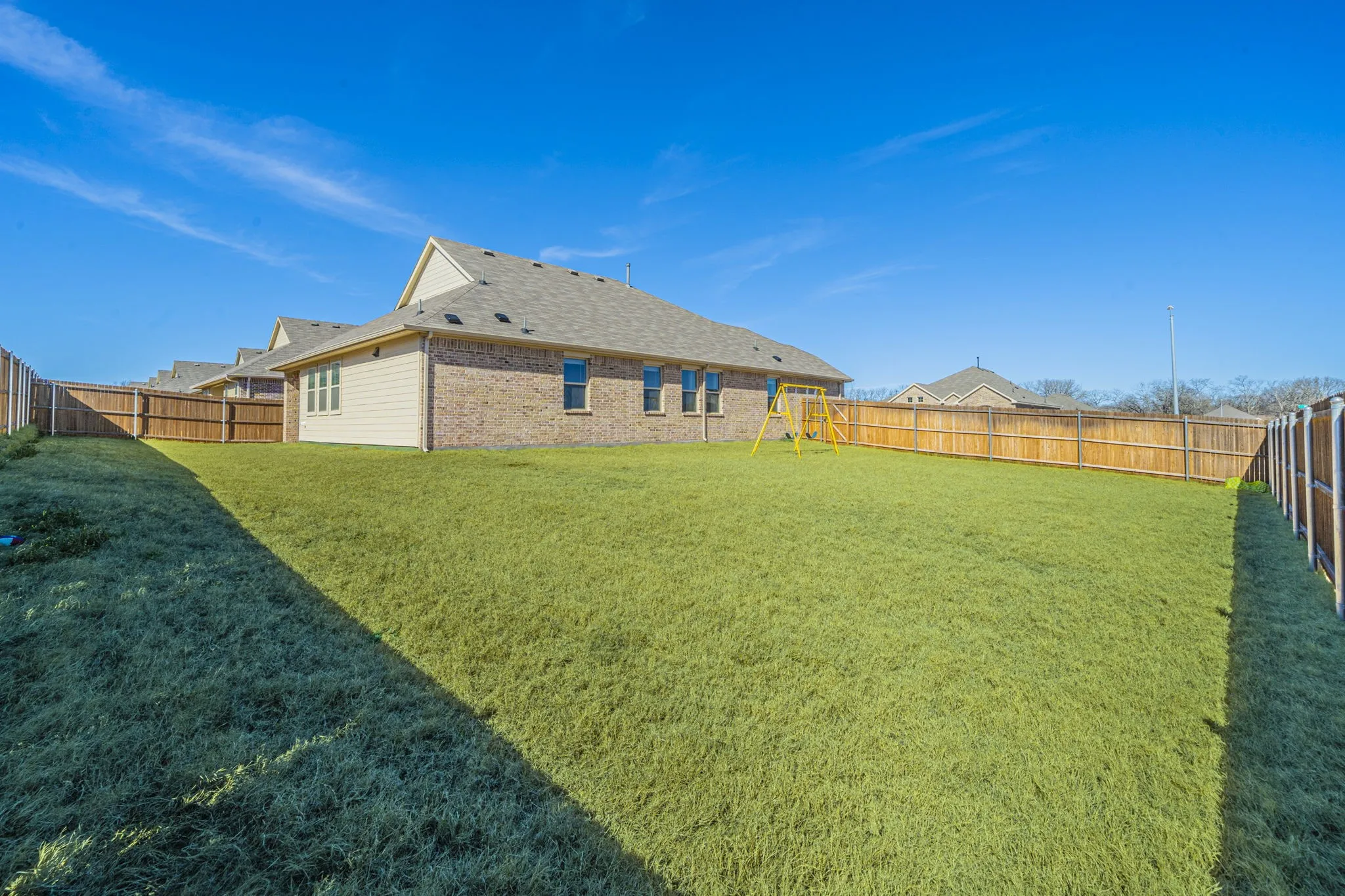 Extra-large back yard