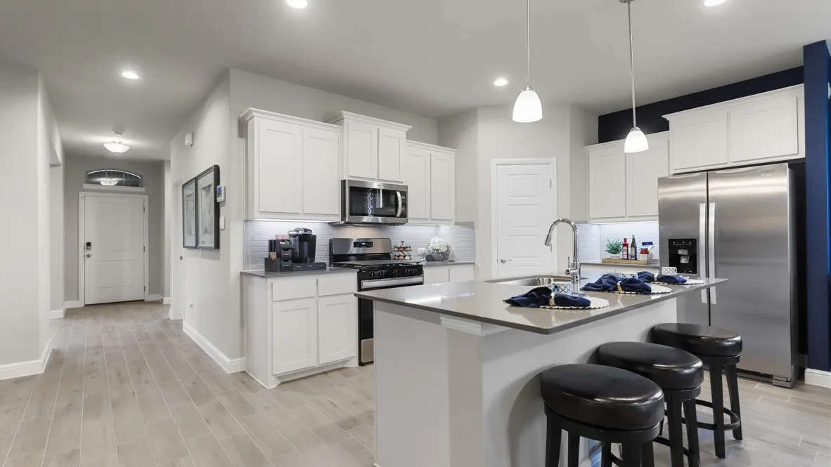 Kitchen - All Home and community information, including pricing, included features, terms, availability and amenities, are subject to change at any time without notice or obligation. All Drawings, pictures, photographs, video, square footages, floor plans, elevations, features, colors and sizes are approximate for illustration purposes only and will vary from the homes as built.
