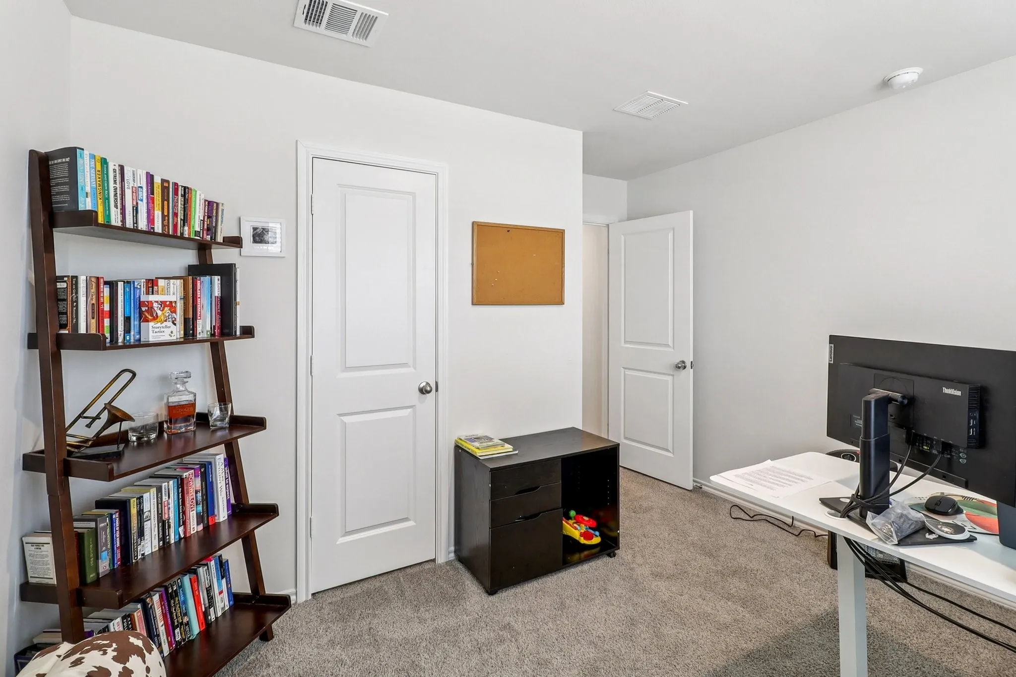 Bedroom used as office - view 2