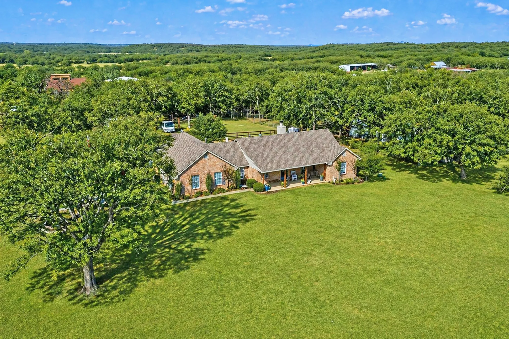 FRONT OF PROPERTY...Plenty Of Room To Play On This Approx 1.7 Acre Lot
