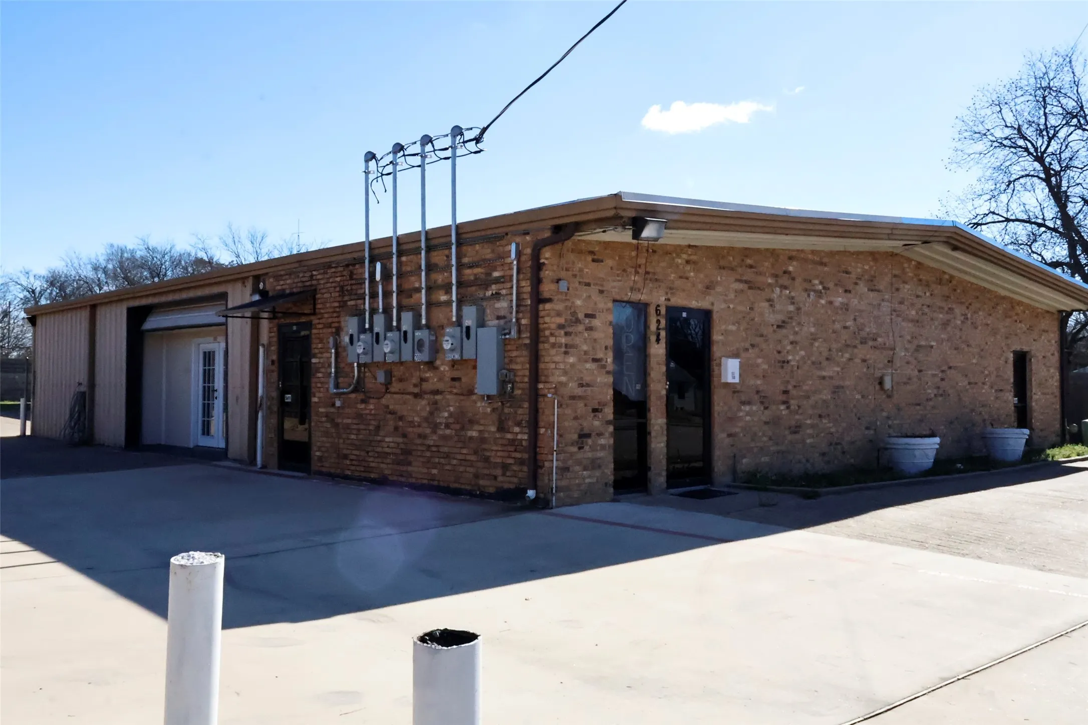 Front and side entrance